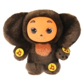 Игрушка мягкая Чебурашка с пластиковой мордочкой, 17 см, муз. чип, в пак МУЛЬТИ-ПУЛЬТИ   VCH104593PF