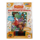 Аппликация из фольги 17*23 см Чебурашка МУЛЬТИ АРТ   FOIL-102079 (100)