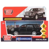 Машина металл "CADILLAC ESCALADE" 12см, открыв. двери, инерц, черный в кор. Технопарк, ESCALADE-BK