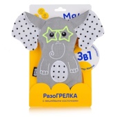 Игрушка "Мякиши" с вишневыми косточками Разогрелка "Слон Джон" 787М / 400771