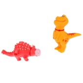 Игрушка для ванны Турбозавры ТРАК и анки,10см, 2 шт.в сетке КАПИТОШКА LXT-TURB-07