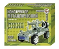 Конструктор мет. "Джип" эл. 00955