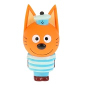 ИГРУШКА ПЛАСТИЗОЛЬ ДЛЯ ВАННЫ "КАПИТОШКА" Три Кота. Коржик в сетке, 260867