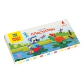 Пластилин Мульти-Пульти "Енот в сказке", 06 цветов, 72г, со стеком, картон МП_41707 Пластилин Мульти-Пульти "Енот в сказке", 06 цветов, 72г, со стеком, картон МП_41707