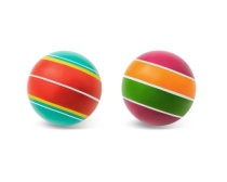 Мяч д. 75мм Серия "Полосатики" ручное окраш. (поясок, ветерок) Р3-75