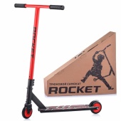 Самокат трюковый ROCKET,колеса PU/пластик 100 мм,ABEC 7, красный R0062 / 356974 Самокат трюковый ROCKET,колеса PU/пластик 100 мм,ABEC 7, красный R0062 / 356974