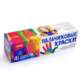 Пальчиковые краски 4 цв. по 40 мл. Пкр-005 / 350254