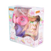 Пупс "Весёлый" (35 см) с соской + набор для кормления (4 элемента) (в коробке) 78377