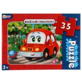 Весёлый транспорт. Макси-пазлы. 35 деталей.180х127х35 мм. Умные игры 324830