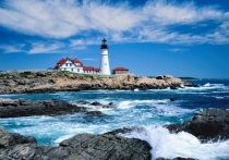 Алмаз.мозаика(блест.)30х40см, С подр., с полн. заполн.(13цв.)Маяк в Портленде. ( Арт. AS34008)