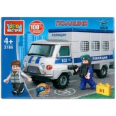 UAZ конструктор УАЗ 452: побег заключенного, 51 дет. Город мастеров SB-3185