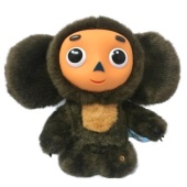 МЯГКАЯ ИГРУШКА "МУЛЬТИ-ПУЛЬТИ" ЧЕБУРАШКА 20СМ, С ПЛАСТ. МОРДОЧКОЙ, ОЗВУЧ., V17777/20AS22