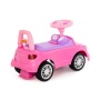 Каталка-автомобиль "SuperCar" №3 со звуковым сигналом (розовая) 84491