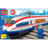 Конструктор "Город мастеров" сапсан, с фигуркой, 146дет.5527-KK