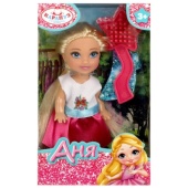 Кукла Анечка 12см, акс., кор КАРАПУЗ  ANNA-C10-BB