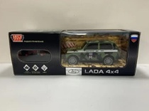 Машина р/у LADA 4x4 18 см, свет, камуф, кор. Технопарк LADA4X4-18L-MIL