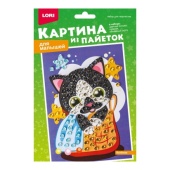 Набор для творчества Картина из пайеток Котенок Мкс-026 Lori