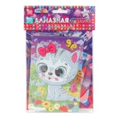 Алмазная мозаика 10*15 котик МУЛЬТИ АРТ   AM10X15-113771