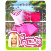 Аксессуары для кукол 29 см набор акс для Софии, теннис, блист КАРАПУЗ  ACJ07-S-BB