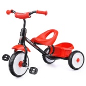 Велосипед трехколесный Rocket, колеса EVA 10"/8", цвет черный/красный   R0135-BK / 406573