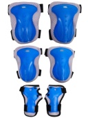 Набор защиты детский (7-18 лет) в сетке сине-голубой (арт.085B)