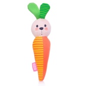 Игрушка мягконабивная. Пищалка "Зайка" (Морковка) 752М / 363941