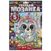 Гелевая мозаика 17*23 см енот МУЛЬТИ АРТ   GEL-ENOT