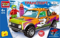 Конструктор LADA 4x4 PICKUP, 42 дет. (легко собрать) Город мастеров 5579-KK Конструктор LADA 4x4 PICKUP, 42 дет. (легко собрать) Город мастеров 5579-KK
