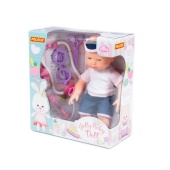 Пупс "Весёлый" (35 см) с соской + набор "Доктор" (4 элемента) (в коробке) 78353