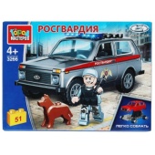 Конструктор LADA 4х4 РОСГВАРДИЯ, 51 дет. Город мастеров 3266-KK Конструктор LADA 4х4 РОСГВАРДИЯ, 51 дет. Город мастеров 3266-KK