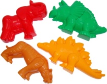 Формочки (тигр + мамонт + динозавр №1 + динозавр №2)36568