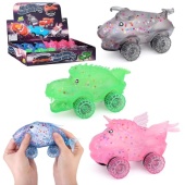 Игрушка-антистресс "Машинка" с блестками ( в ассортименте) 00-4695 / 451085