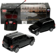 Машина р/у UAZ ПАТРИОТ 19 см, свет, черн, кор. Технопарк PATRIOT-19RCL-BK