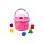 Игрушка развивающая "Ведро Сюрприз" (6 элементов) (розовый) (в сеточке) 93479