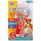 Микрофон БАРТО А. 4 песни и стихи Умка B1252960-R-N Микрофон БАРТО А. 4 песни и стихи Умка B1252960-R-N