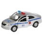 Машина металл SKODA Rapid полиция 12см, открыв двери и багажник, инерц. в кор Технопарк, SB-18-22-SR