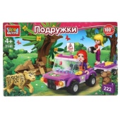 Конструктор подружки в джунглях, 222 дет. Город мастеров 2148-CY Конструктор подружки в джунглях, 222 дет. Город мастеров 2148-CY