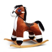 Качалка Конь Вегас, музыкальная, цвет коричневый  98070605 / 518364