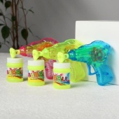 Мыльные пузыри "Пистолет" (цвет микс прозрачный) в пакете    00-1942 / 400309