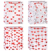 Пакет подарочный "Сердечки" 26х10х32 см 00-4329 / 443755