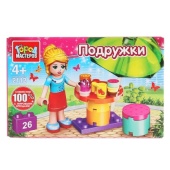 Конструктор "кафе", с фигуркой, 26дет. в русс. кор. Город мастеров 2112-LL