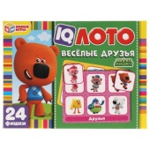 IQ-лото. Ми-ми-мишки. Веселые друзья. Коробка 138х189х32 мм, 24 пластиковые фишки 308422