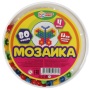 Мозаика пластиковая. 80 фишек. 4 цвета. Круглая. Диаметр 185мм Умные игры 309849