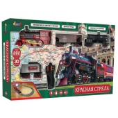 ЖЕЛЕЗНАЯ ДОРОГА "ИГРАЕМ ВМЕСТЕ" "КРАСНАЯ СТРЕЛА" НА Р/У, С ДЫМОМ, СВЕТ+ЗВУК, 282СМ B1493199-R