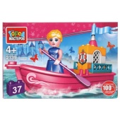 Конструктор принцесса на лодке, 37 дет. Город мастеров 2139-AA Конструктор принцесса на лодке, 37 дет. Город мастеров 2139-AA