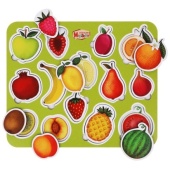 Деревянный Вкладыши Фрукты в разрезе, 14 деталей 478-690 / 962090 Деревянный Вкладыши Фрукты в разрезе, 14 деталей 478-690 / 962090