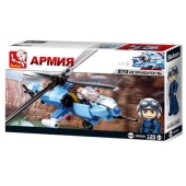 Конструктор "Вертолет" (129 дет.) 38-0666D / 251235