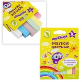 Мел цветной "Юнландик и окружающий мир" набор 6 шт, квадратный 227447 / 285642