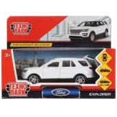 Машина металл "FORD EXPLORER" 12см, открыв. двери, инерц., белый в кор. EXPLORER-WT