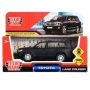 Машина металл TOYOTA "land cruiser матовый"дл 12,5см,откр дв,инерц,черн,в кор Технопарк CRUISER-BE